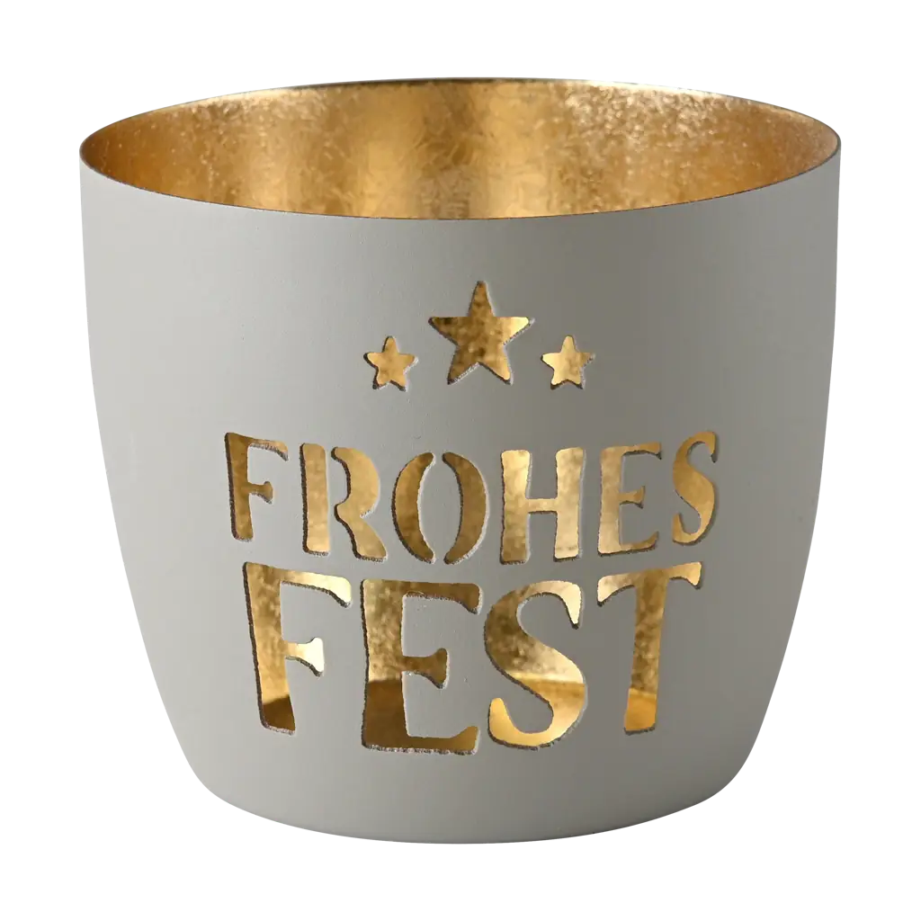 Madras, Windlicht, Frohes Fest, grau