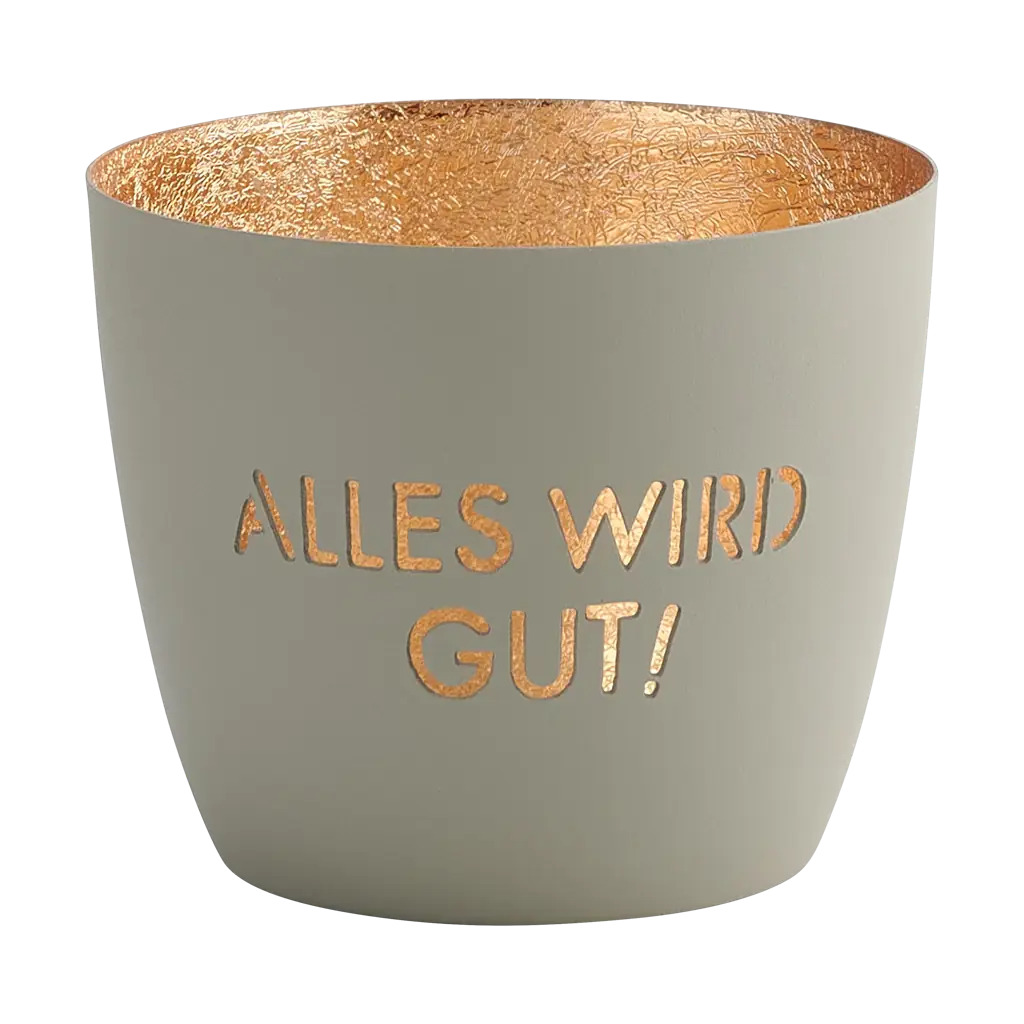 Madras Windlicht Alles Wird Gut