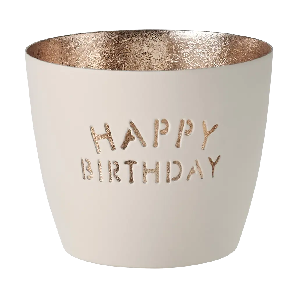 Madras Windlicht Happy Birthday