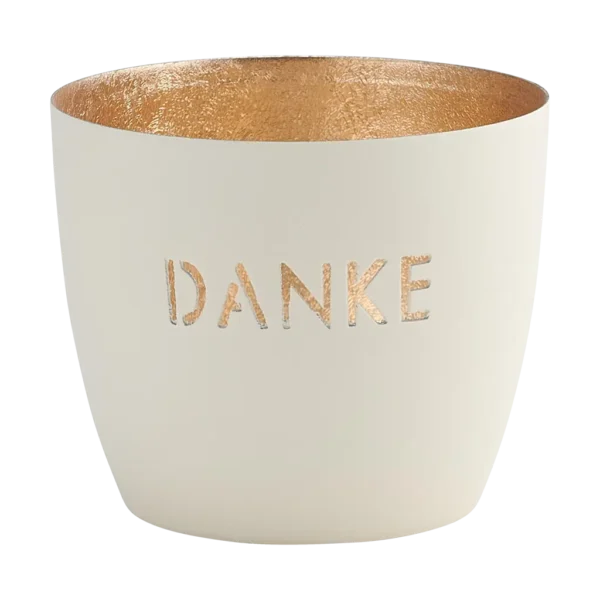 Madras Windlicht Danke