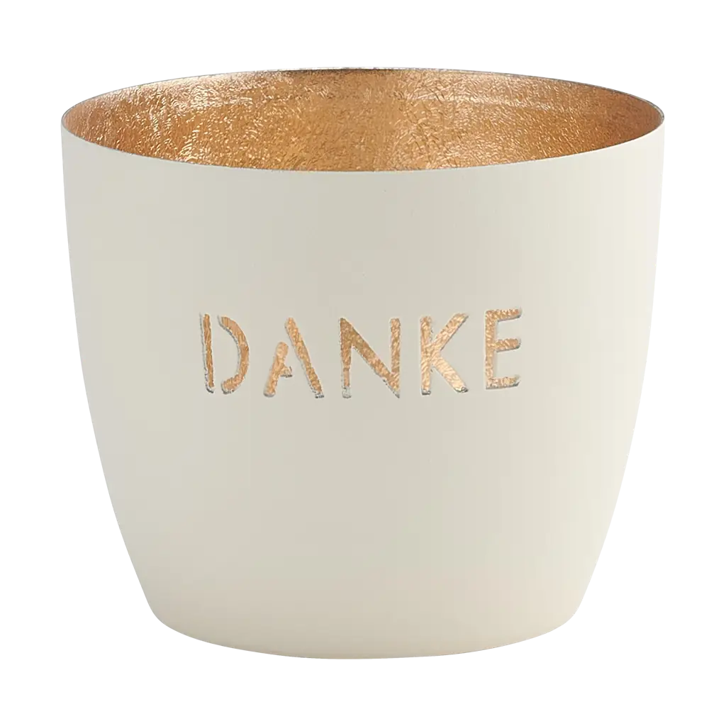 Madras Windlicht Danke