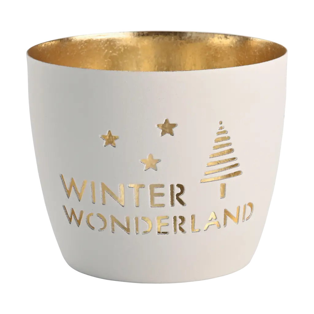 Madras Windlicht Winter Wonderland