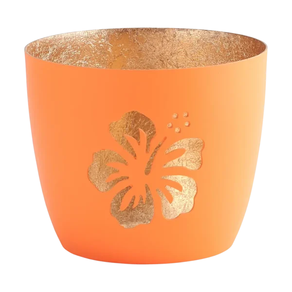 Madras Windlicht Hibiskus