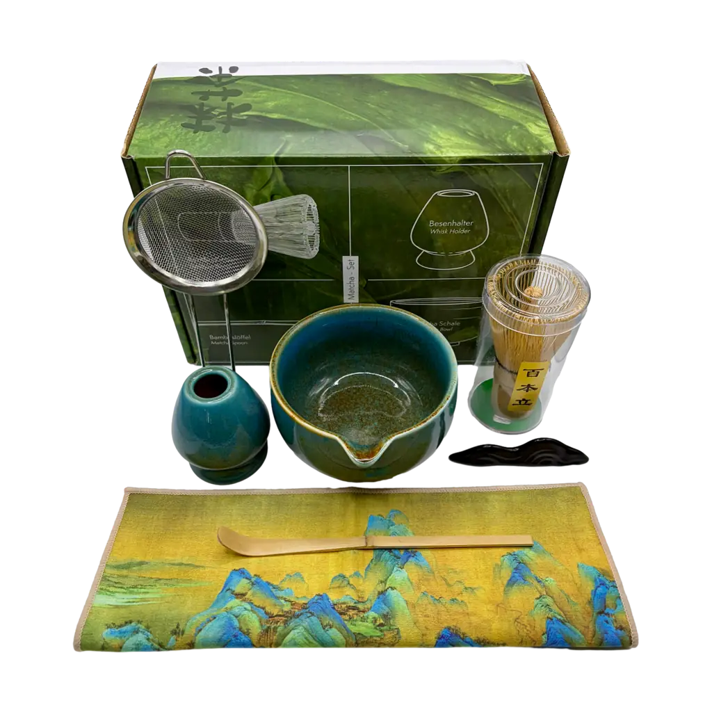 Matcha-Set "Tee Freund" – 7-teilig, blau 1