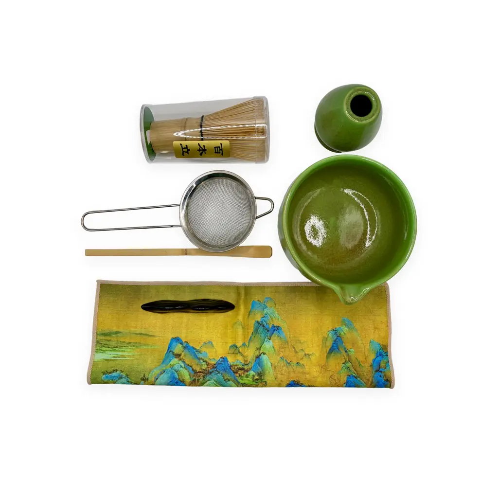 Matcha-Set "Tee Freund" – 7-teilig, grün 7