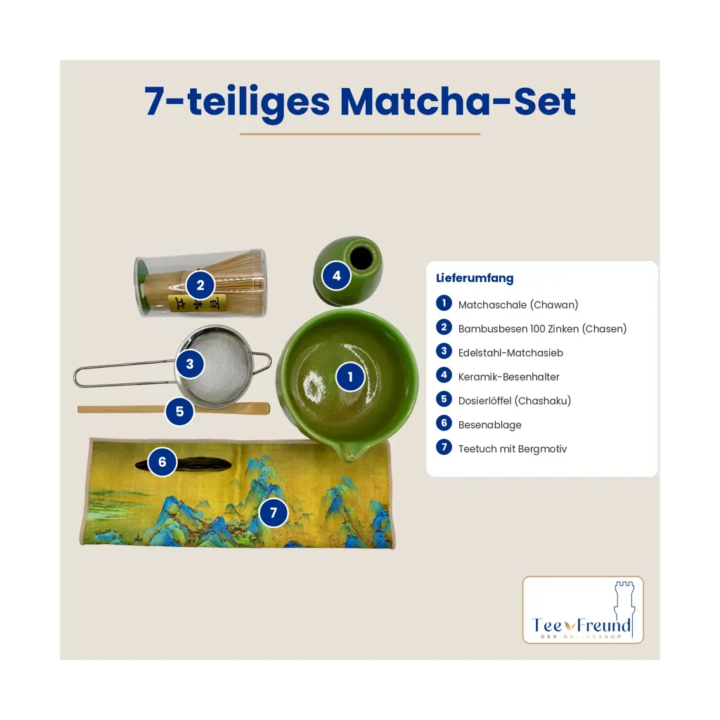 Matcha-Set "Tee Freund" – 7-teilig, grün 6