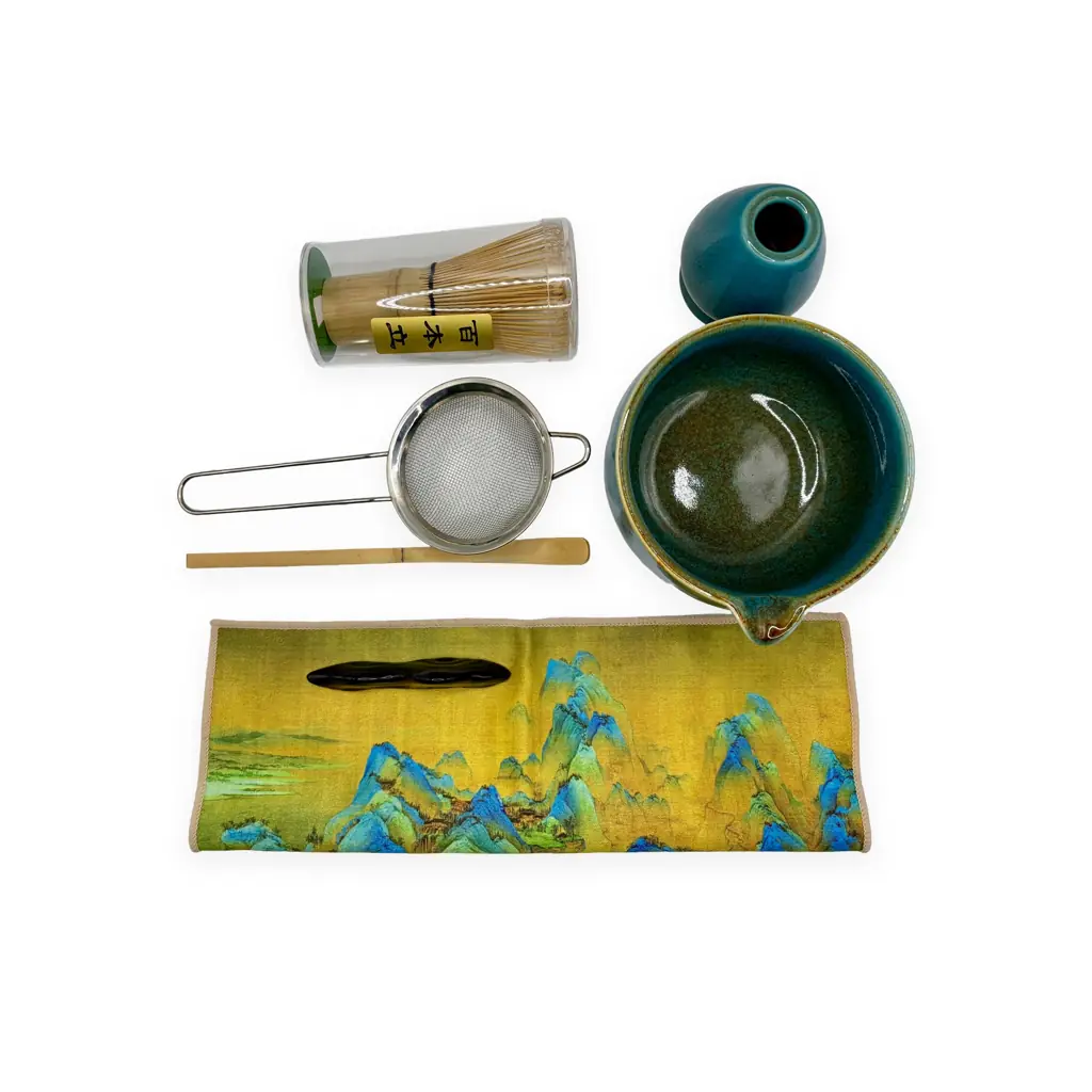 Matcha-Set "Tee Freund" – 7-teilig, blau 7